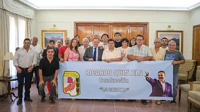 Ricardo Quintela se reunió ycon dirigentes bonaerenses: "Hay que recuperar la conducción" Ricardo Quintela se reunió ycon dirigentes bonaerenses: "Hay que recuperar la conducción"