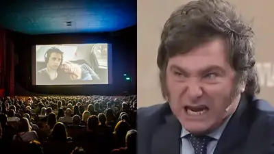 Javier Milei. Cine. Javier Milei. Cine.