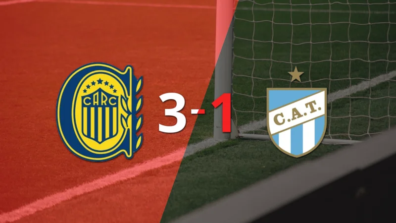 Con muchos goles, Rosario Central derrotó 3-1 a Atlético Tucumán