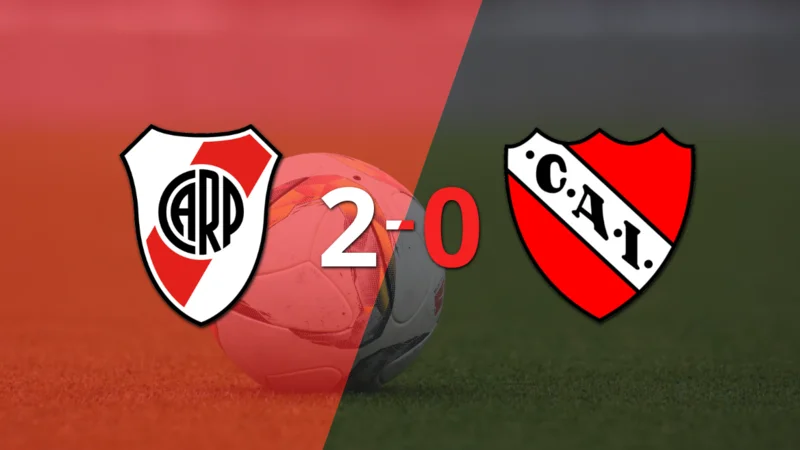 Doblete de Facundo Colidio en el triunfo 2-0 de River Plate frente a Independiente