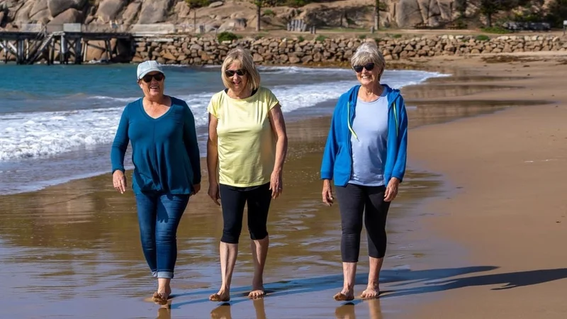 Jubiladas en la playa