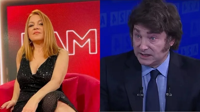 Marcela Feudale y Javier Milei