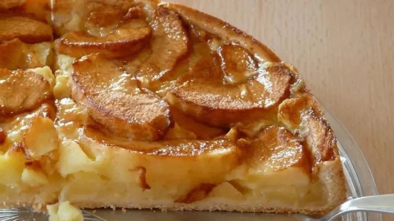 Tarta haragana de manzana