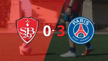 PSG apabulló a Stade Brestois y se ilusiona