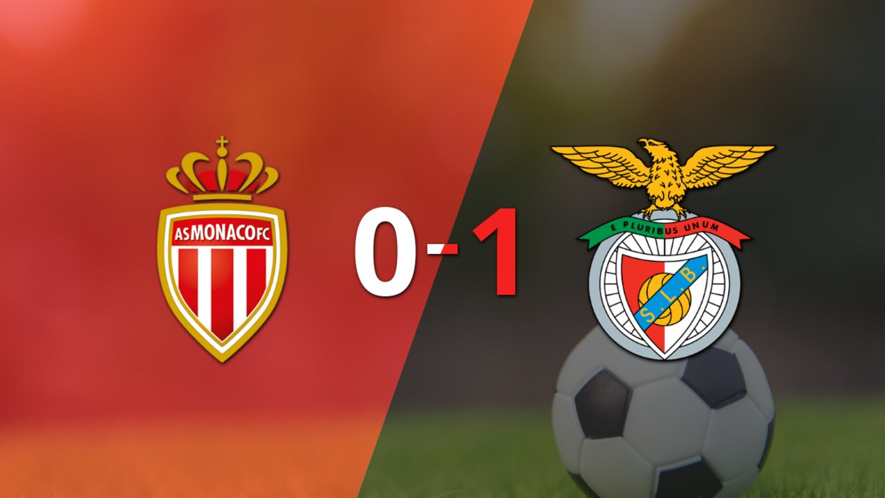 Benfica venció a Mónaco en el duelo de ida