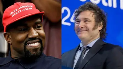 Kanye West. Javier Milei Kanye West. Javier Milei