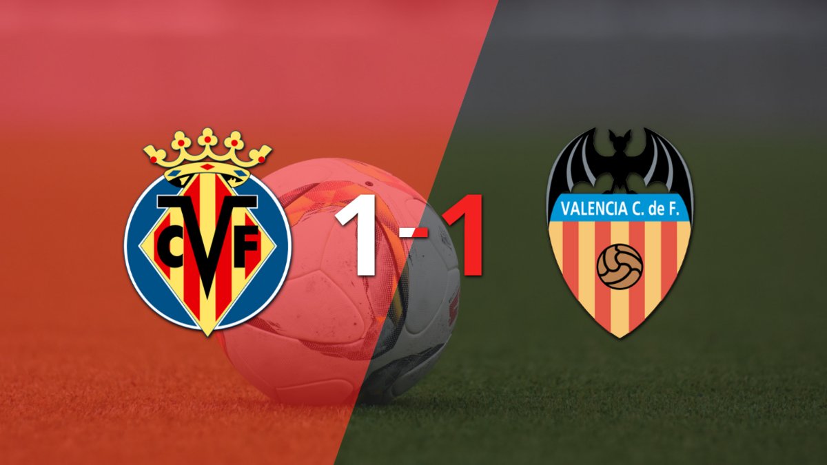 Villarreal y Valencia igualan 1-1 en el derbi de la Comunitat | El Destape
