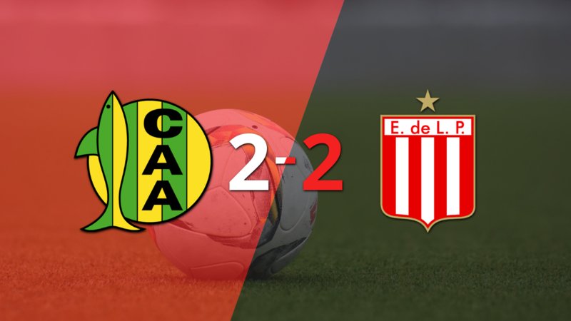 Aldosivi y Estudiantes igualaron por 2 en un vibrante partido