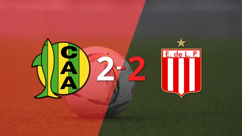 Aldosivi y Estudiantes igualaron por 2 en un vibrante partido