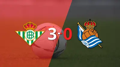 Goleada de Betis a Real Sociedad con doblete de Marc Roca incluído Goleada de Betis a Real Sociedad con doblete de Marc Roca incluído
