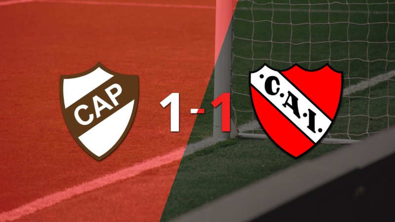Independiente empató 1-1 contra Platense sobre el final del partido