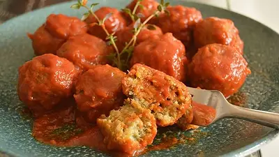 Albóndigas de berenjena. Albóndigas de berenjena.