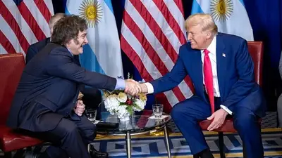 Trump no descartó un tratado de libre comercio con Argentina y elogió a Milei Trump no descartó un tratado de libre comercio con Argentina y elogió a Milei