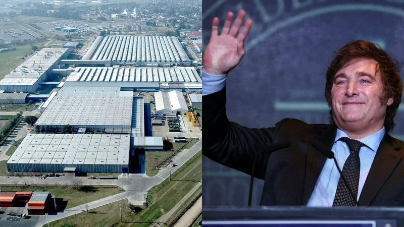Planta de Mercedes Benz y Javier Milei