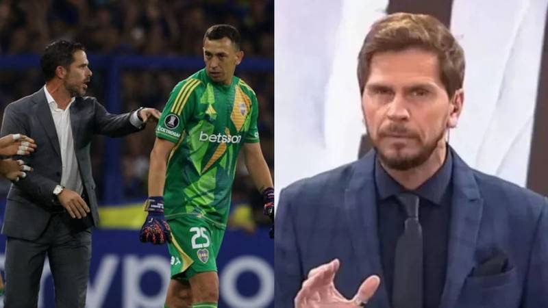 El Pollo Vignolo destrozó a Marchesín tras su decisión en Boca en la Libertadores: "Se prendía fuego"