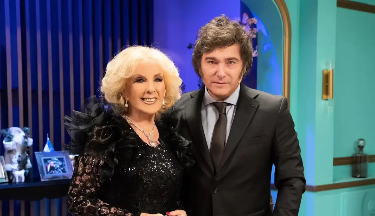 Mirtha Legrand y Javier Milei