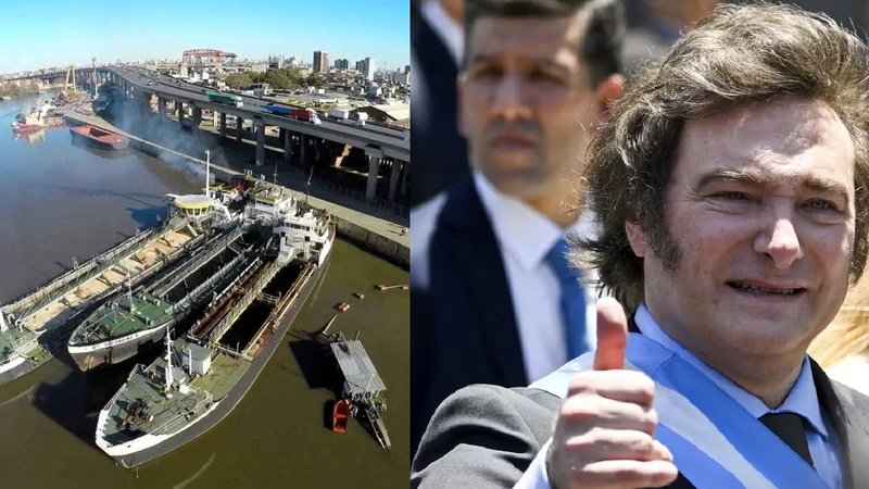 Buques y Javier Milei