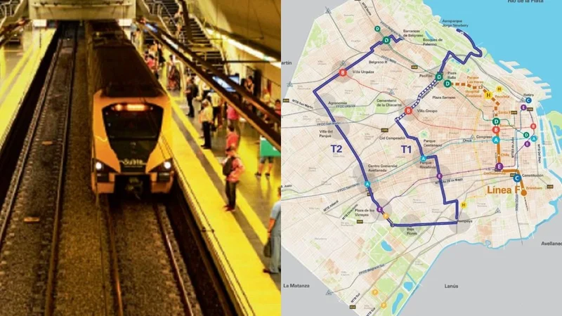 Cómo va a ser el recorrido de la línea F de subte