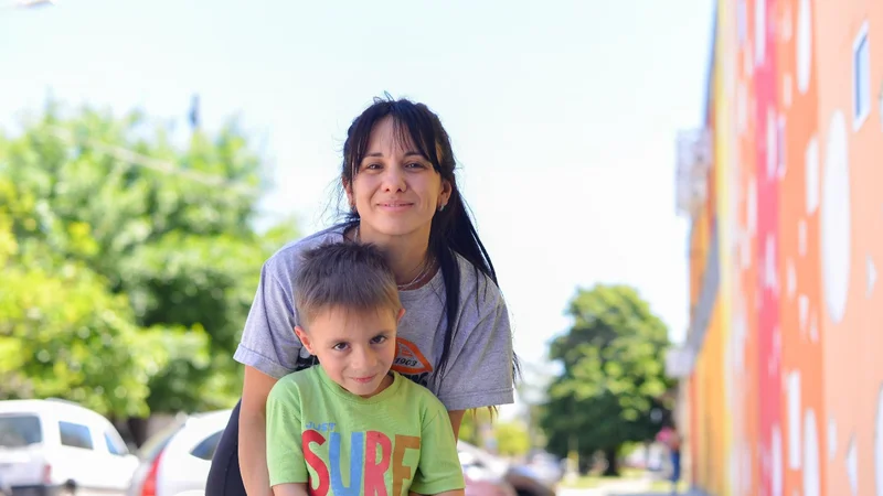 Madre e hijo.