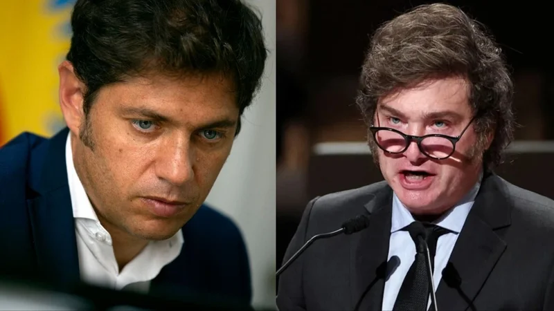 Otra amenaza de Milei a Kicillof: "Que se corra del camino"
