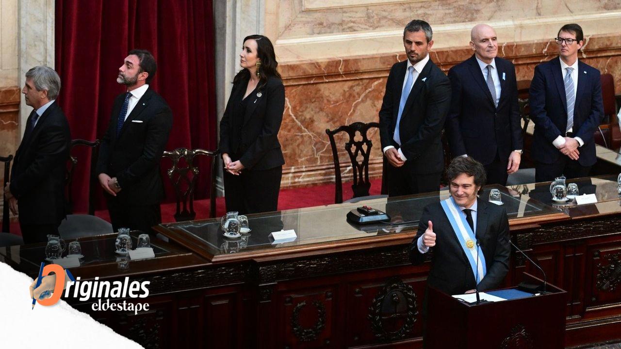 Los ausentes y los presentes en el discurso de Milei en el Congreso