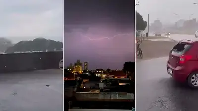 Fuerte temporal en Mar del Plata: lluvias, granizo, cortes de luz y destrozos Fuerte temporal en Mar del Plata: lluvias, granizo, cortes de luz y destrozos