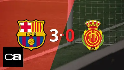 Barcelona sentenció con goleada 3-0 a Mallorca Barcelona sentenció con goleada 3-0 a Mallorca