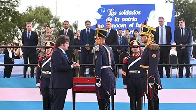 Milei atacó a CFK y quiso ligar su gobierno a la gesta sanmartiniana: "Nuestra campaña libertadora" Milei atacó a CFK y quiso ligar su gobierno a la gesta sanmartiniana: "Nuestra campaña libertadora"