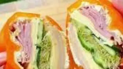 sandwich de morrón sandwich de morrón