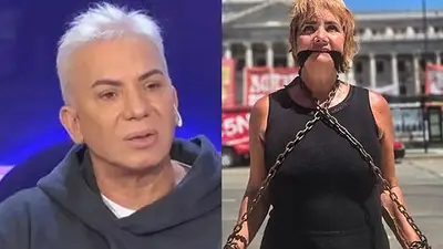 Reforma laboral burla de Flavio Mendoza contra Nancy Pazos encadenada Reforma laboral burla de Flavio Mendoza contra Nancy Pazos encadenada
