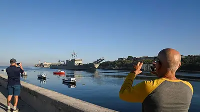 Buques mexicanos con ayuda humanitaria llegan a La Habana Buques mexicanos con ayuda humanitaria llegan a La Habana
