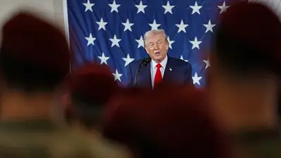 Trump dice a las tropas que el "miedo" es un poderoso motivador en difíciles negociaciones con Irán Trump dice a las tropas que el "miedo" es un poderoso motivador en difíciles negociaciones con Irán