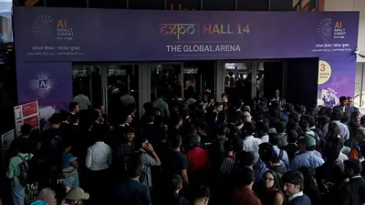 Apertura de cumbre sobre IA de India en Nueva Delhi se ve empañada por largas filas y confusión Apertura de cumbre sobre IA de India en Nueva Delhi se ve empañada por largas filas y confusión