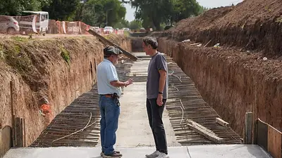 Las obras pluviales y urbanas en un distrito clave de la provincia de Buenos Aires Las obras pluviales y urbanas en un distrito clave de la provincia de Buenos Aires