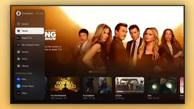 Televisor muestra The Morning Show Televisor muestra The Morning Show