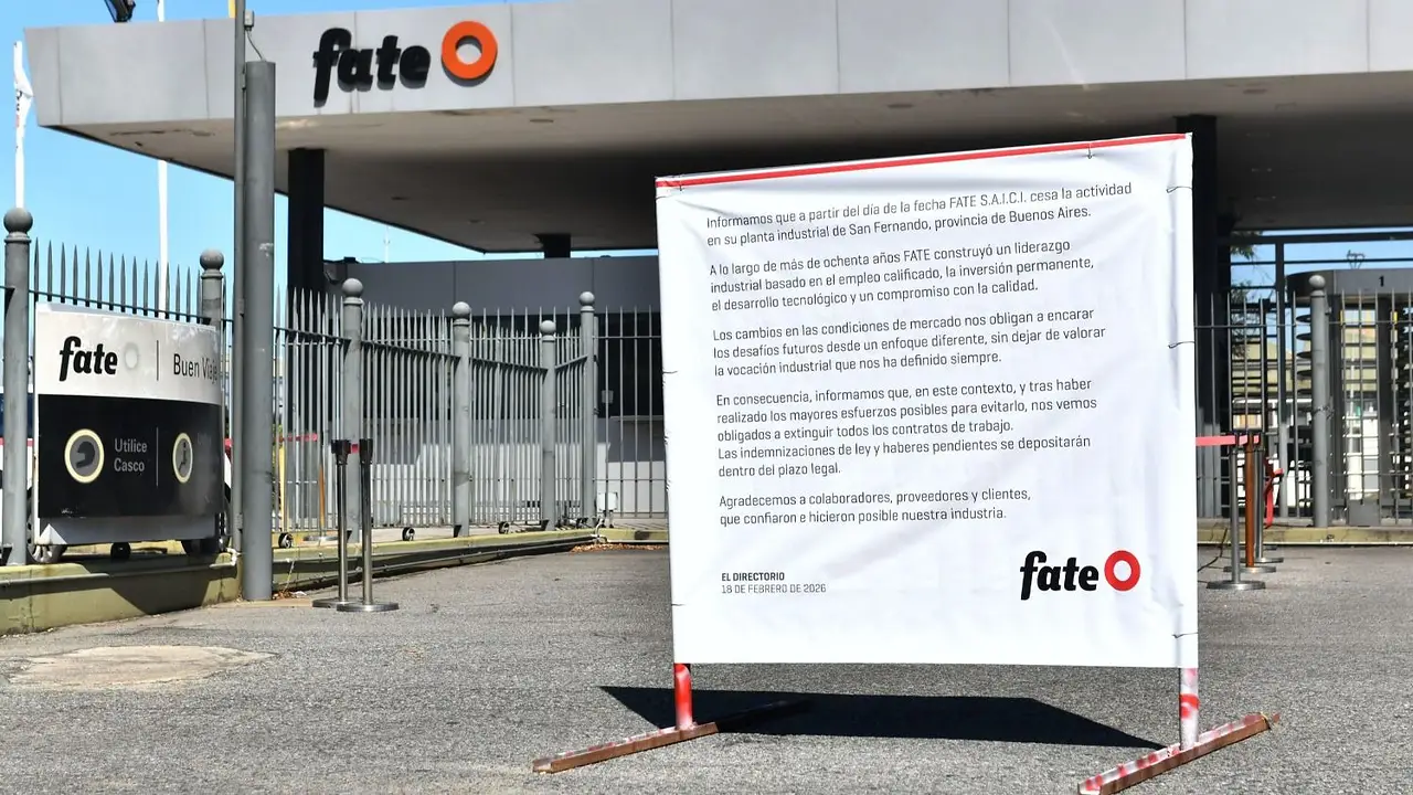 Crisis industrial: se suman rechazos empresariales de peso tras el cierre de Fate