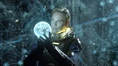 Michael Fassbender en Prometeo Michael Fassbender en Prometeo