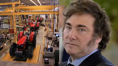 Fábrica agrícola y Javier Milei Fábrica agrícola y Javier Milei