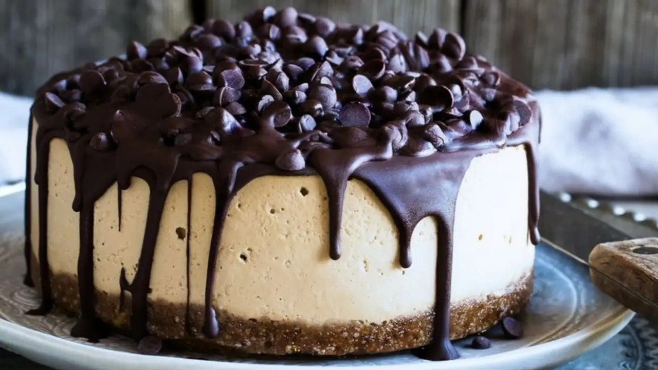 Cheesecake de café.