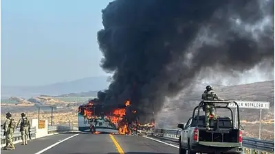 Estados en alerta por el narcobloqueo de México. Estados en alerta por el narcobloqueo de México.