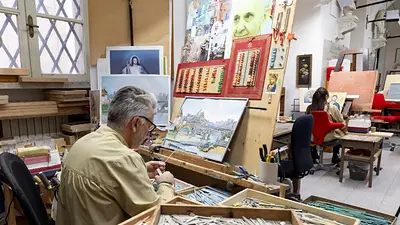 Un estudio del Vaticano trabaja en conservar los mosaicos de la basílica de San Pedro Un estudio del Vaticano trabaja en conservar los mosaicos de la basílica de San Pedro
