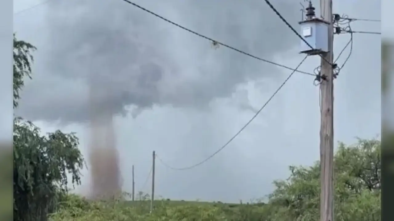 Estremecedor video: el tornado que asustó a vecinos de una localidad de Catamarca