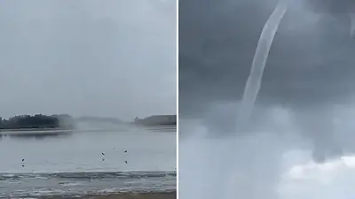 Parecía un tornado, pero fue una tromba marina: el sorprendente fenómeno que asustó a vecinos de Santa Fe Parecía un tornado, pero fue una tromba marina: el sorprendente fenómeno que asustó a vecinos de Santa Fe