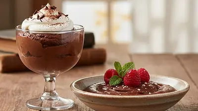 Mousse de chocolate. Mousse de chocolate.