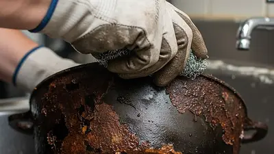 Truco de limpieza para limpiar las ollas. Truco de limpieza para limpiar las ollas.
