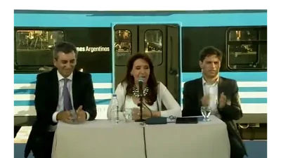 Cristina presentó nuevas formaciones del Ferrocarril Roca Cristina presentó nuevas formaciones del Ferrocarril Roca