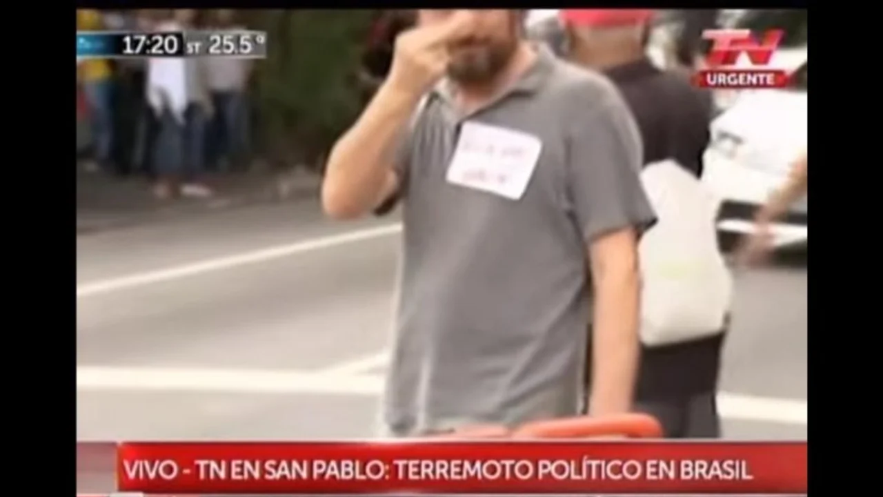 Crisis en Brasil: los manifestantes, ofuscados, gritan "Fora Macri"