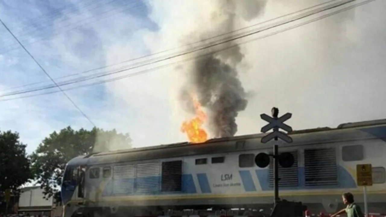 Explosión en un tren de la línea San Martín: hubo 32 heridos
