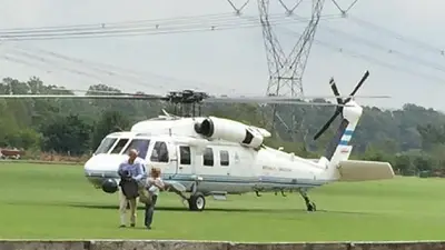 Guillermo Dietrich usó el helicóptero presidencial para ir a su casa Guillermo Dietrich usó el helicóptero presidencial para ir a su casa