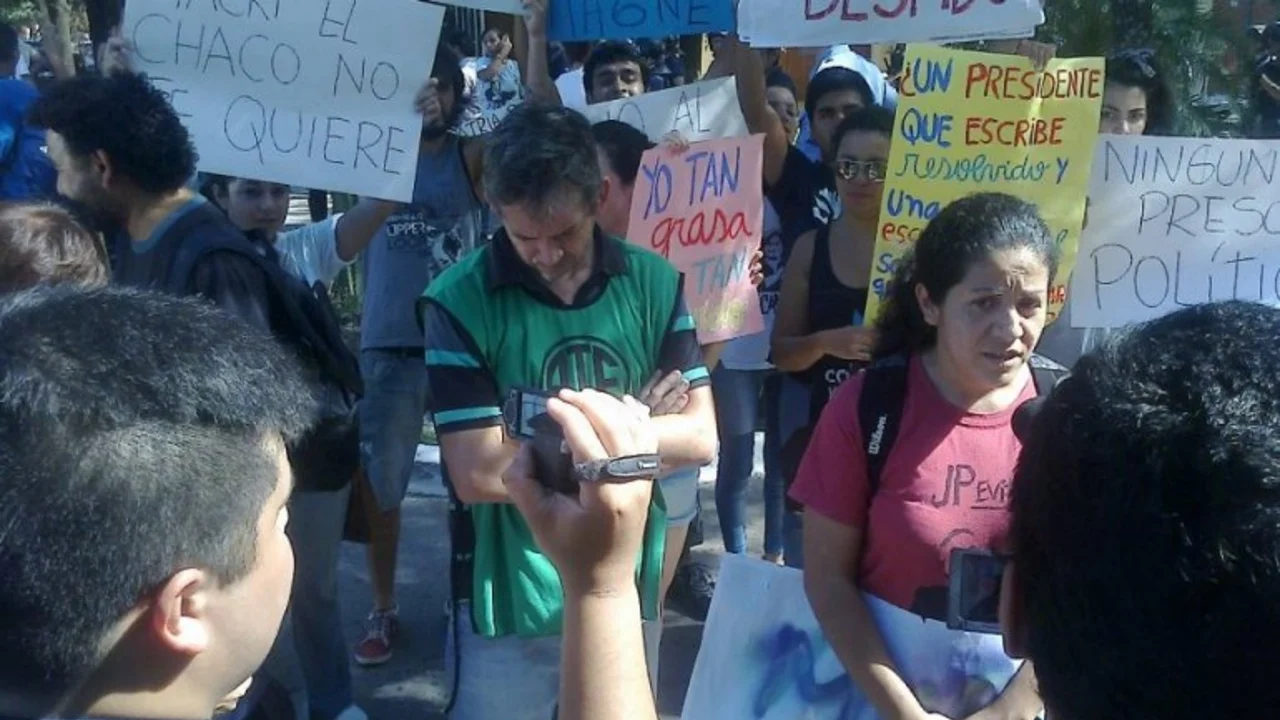 Fuerte repudio a la presencia de Macri en Chaco